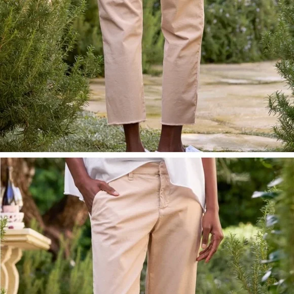 Frank & Eileen Wicklow Tan Ankle Cropped Pants - Picture 4 of 8